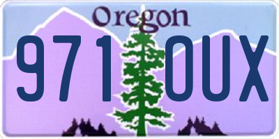 OR license plate 971OUX