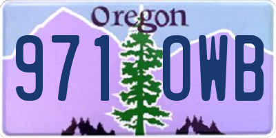 OR license plate 971OWB
