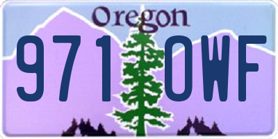 OR license plate 971OWF