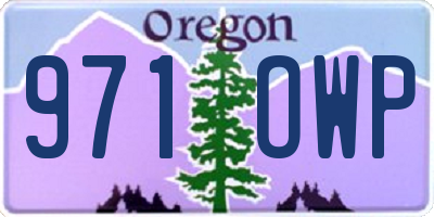 OR license plate 971OWP