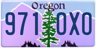 OR license plate 971OXO