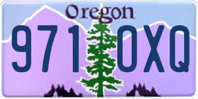OR license plate 971OXQ