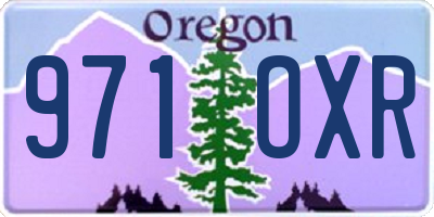 OR license plate 971OXR