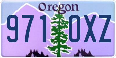 OR license plate 971OXZ