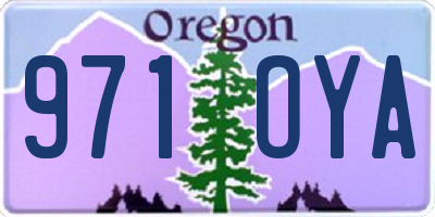 OR license plate 971OYA