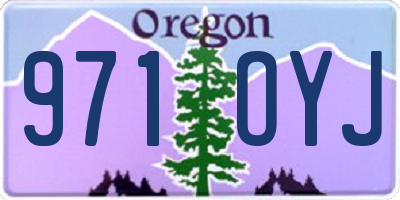 OR license plate 971OYJ