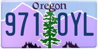 OR license plate 971OYL
