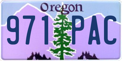 OR license plate 971PAC