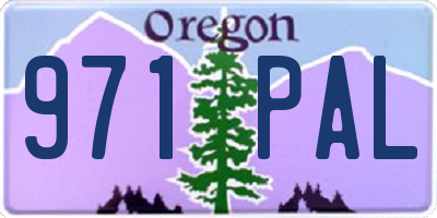 OR license plate 971PAL