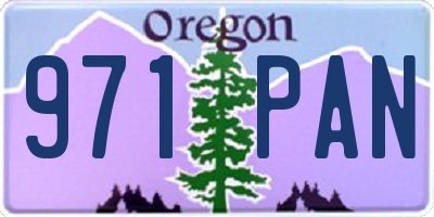 OR license plate 971PAN