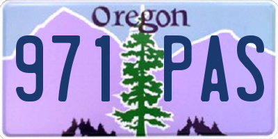 OR license plate 971PAS