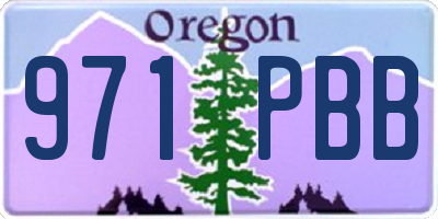 OR license plate 971PBB