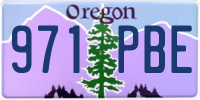 OR license plate 971PBE