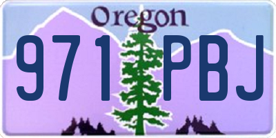OR license plate 971PBJ