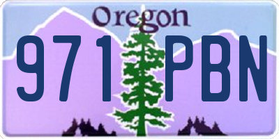 OR license plate 971PBN