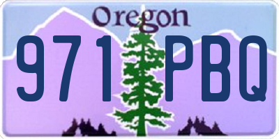 OR license plate 971PBQ