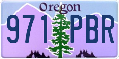 OR license plate 971PBR