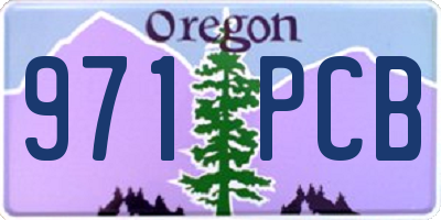 OR license plate 971PCB