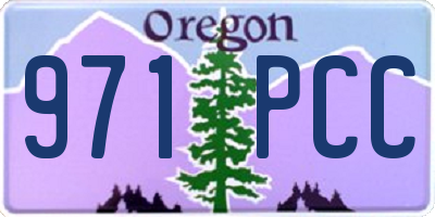 OR license plate 971PCC