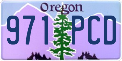 OR license plate 971PCD