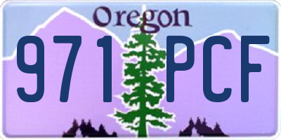 OR license plate 971PCF