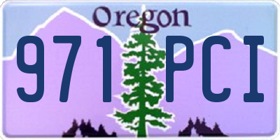 OR license plate 971PCI