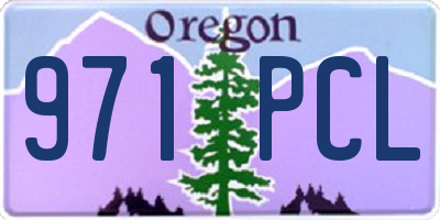OR license plate 971PCL