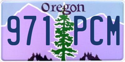 OR license plate 971PCM