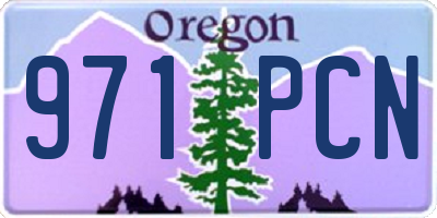 OR license plate 971PCN