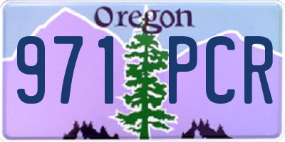 OR license plate 971PCR
