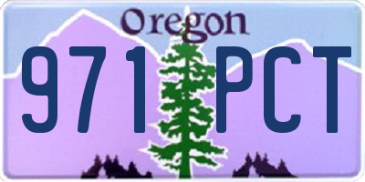OR license plate 971PCT