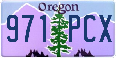 OR license plate 971PCX