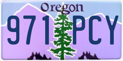 OR license plate 971PCY