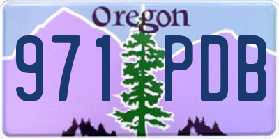 OR license plate 971PDB
