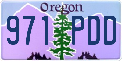 OR license plate 971PDD