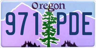 OR license plate 971PDE