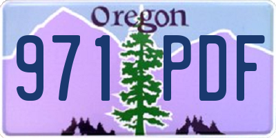 OR license plate 971PDF