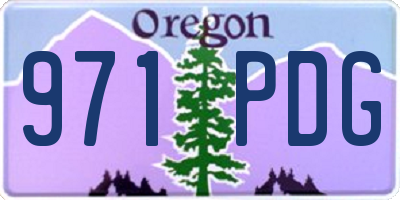 OR license plate 971PDG