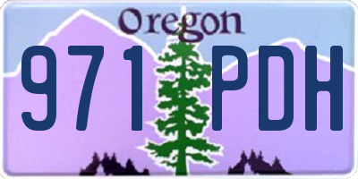 OR license plate 971PDH