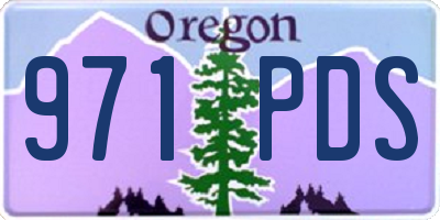 OR license plate 971PDS