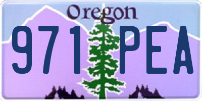 OR license plate 971PEA