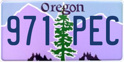 OR license plate 971PEC