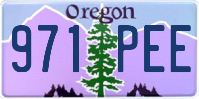 OR license plate 971PEE