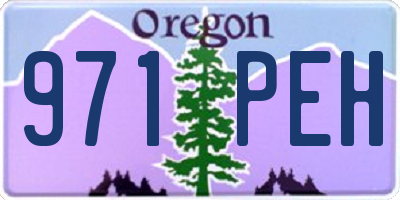 OR license plate 971PEH