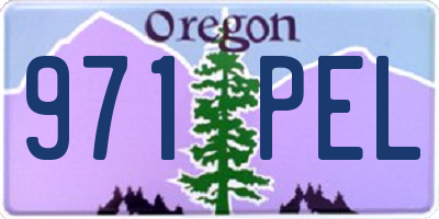 OR license plate 971PEL