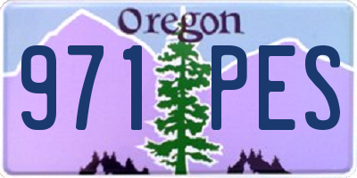 OR license plate 971PES