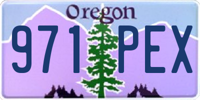 OR license plate 971PEX