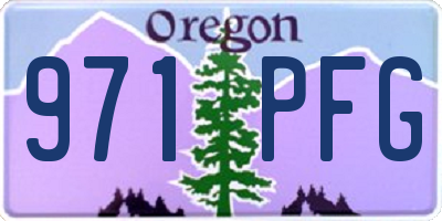 OR license plate 971PFG