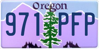 OR license plate 971PFP