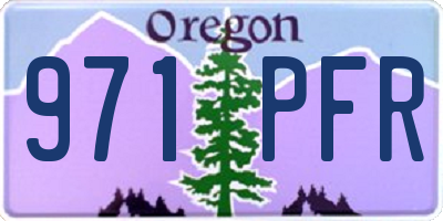 OR license plate 971PFR